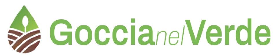 A logo for a company called goccia e verde