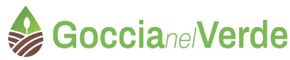 A logo for a company called goccia e verde