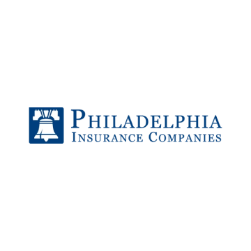Philadelphia Insurance Companies logo with blue bell icon and text