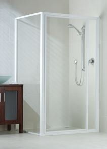 Aluminium frame shower glass door