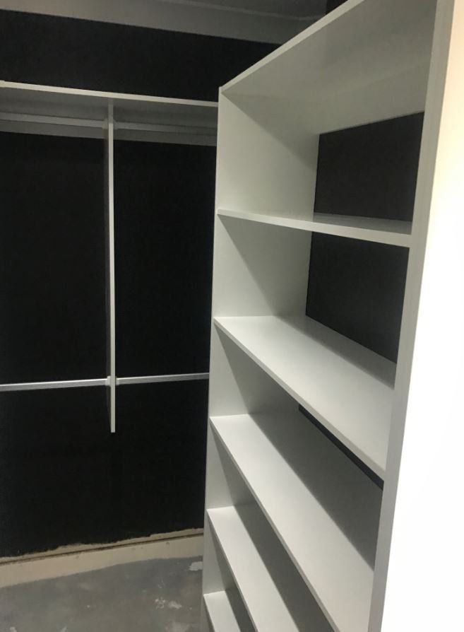 Custom storage shelves