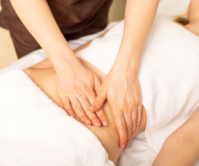 a lymphatic drainage massage