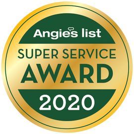 The logo for angie 's list super service award 2020