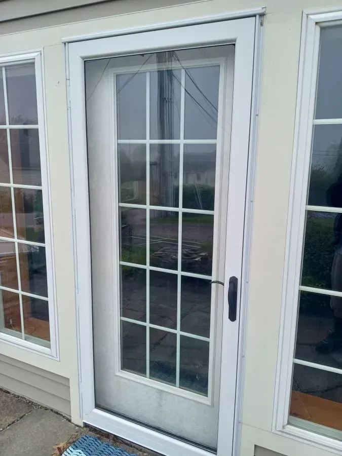 There were 4 storm doors added to this house in Bailey Island.