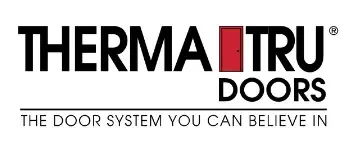 The logo for therma tru doors is the door system you can believe in.