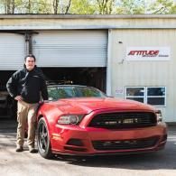 attitude street cars mechanic with red car