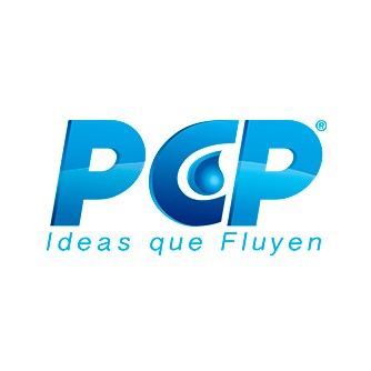Logotipo de PCP, con letras azules