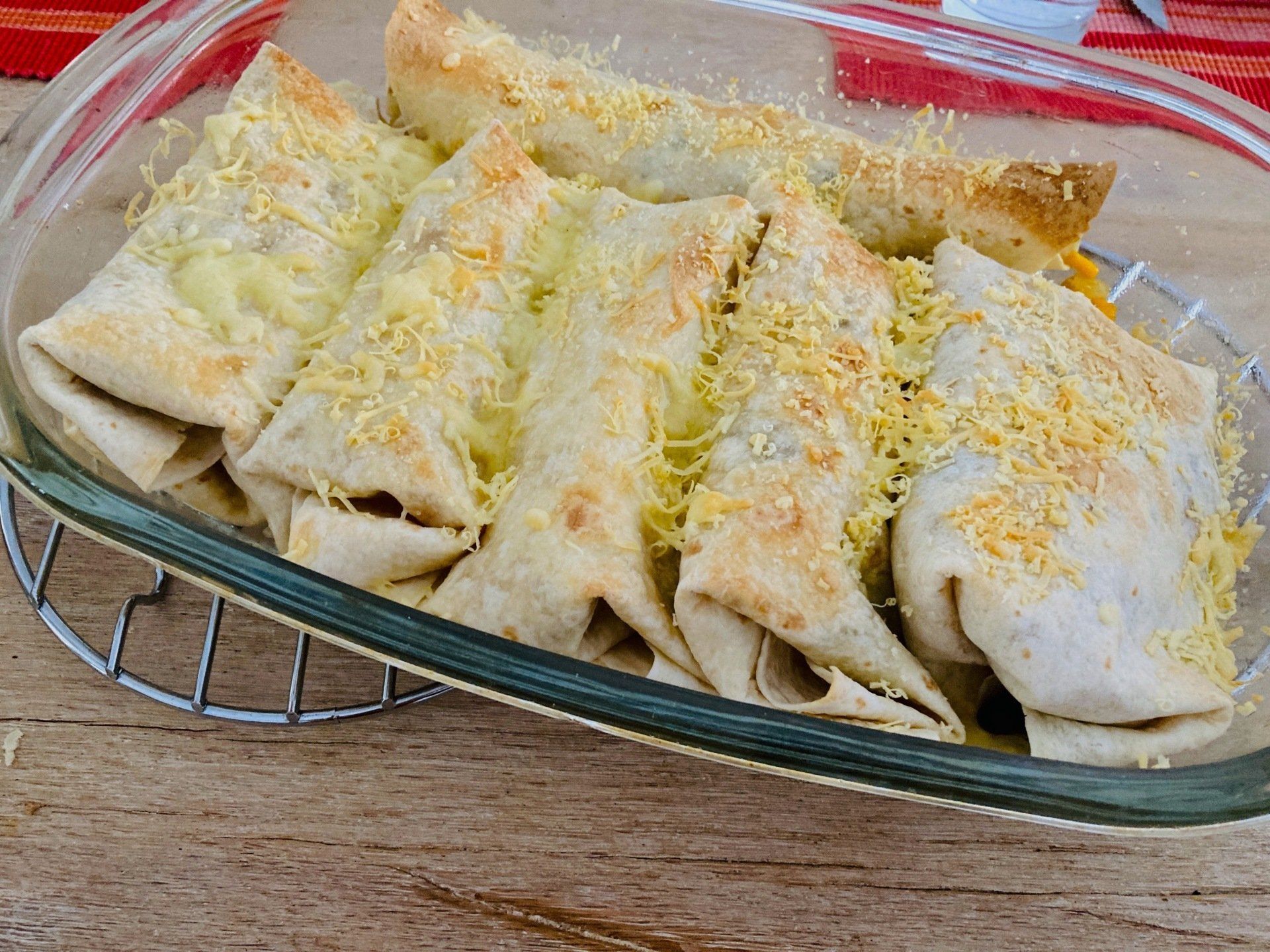 Recept; Vega burrito's met kaas uit de oven