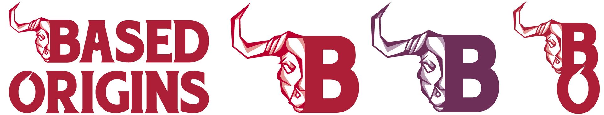 A mockup of the Primary, Secondary and Brandmark designs for Based Origins