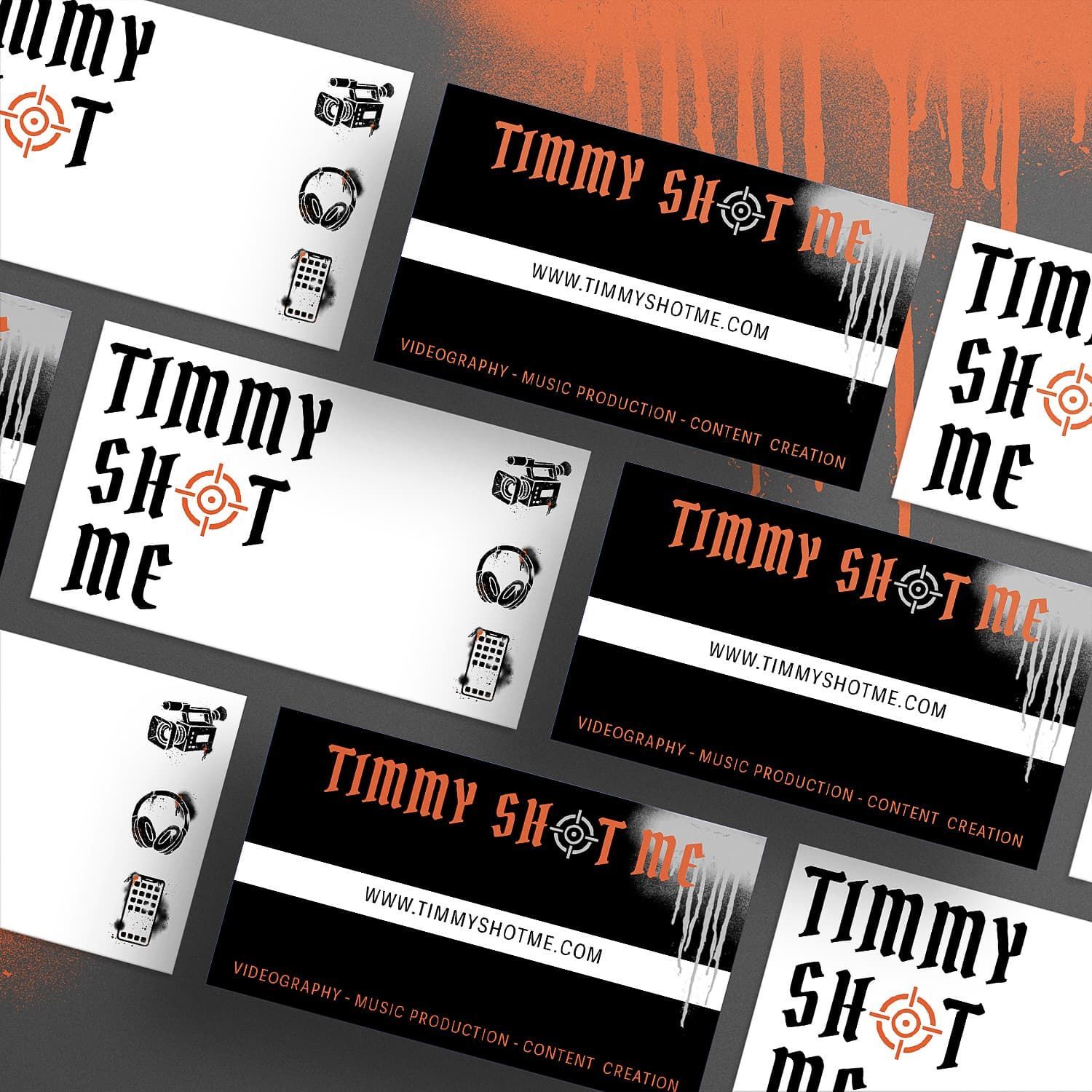 Custom designed business cards with spray paint background designed by disarming designs.