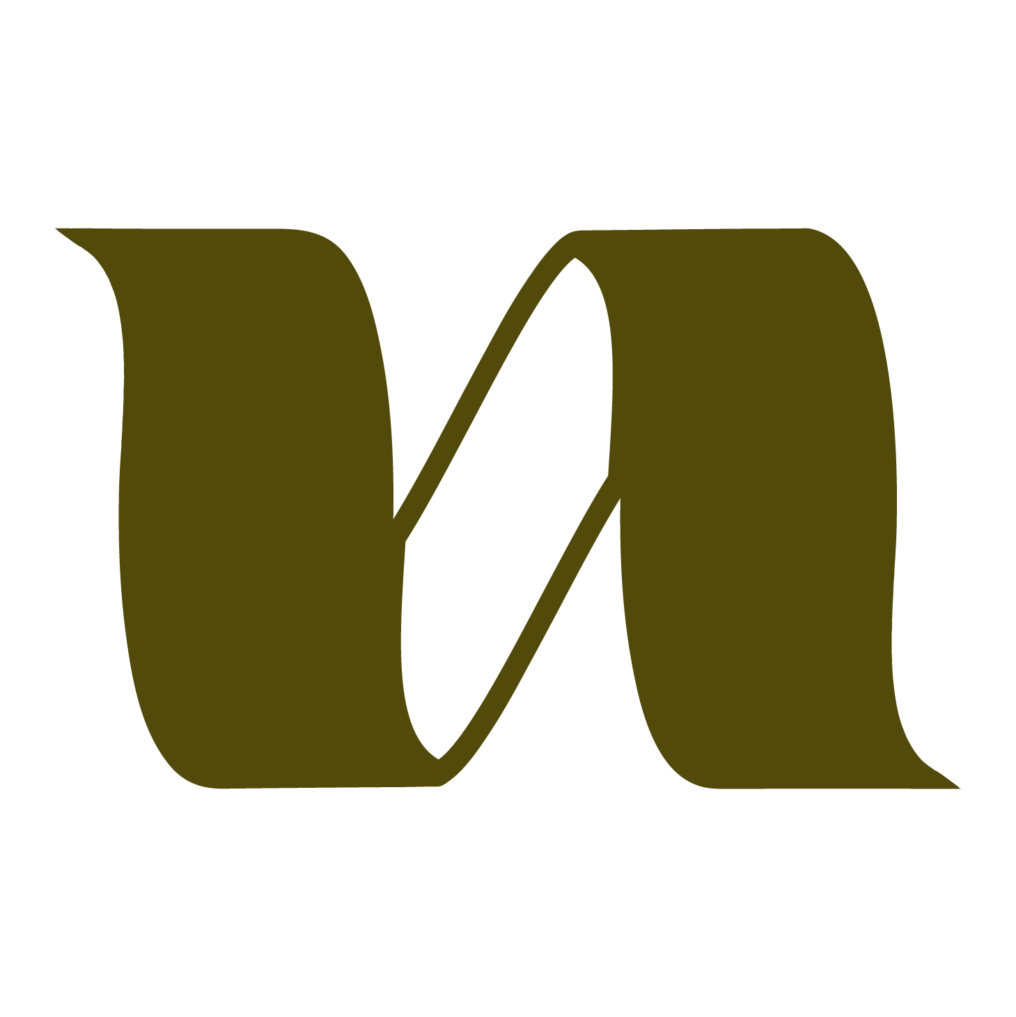 Letter U shaped logo for Unpacked branding