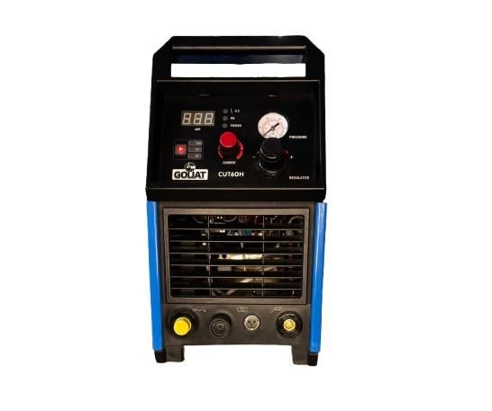 Cortadora de plasma Blue Goliath con pantalla digital y manómetro.