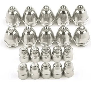 Diagrama explotado de una antorcha de soldadura, mostrando sus componentes y tipos de cables.