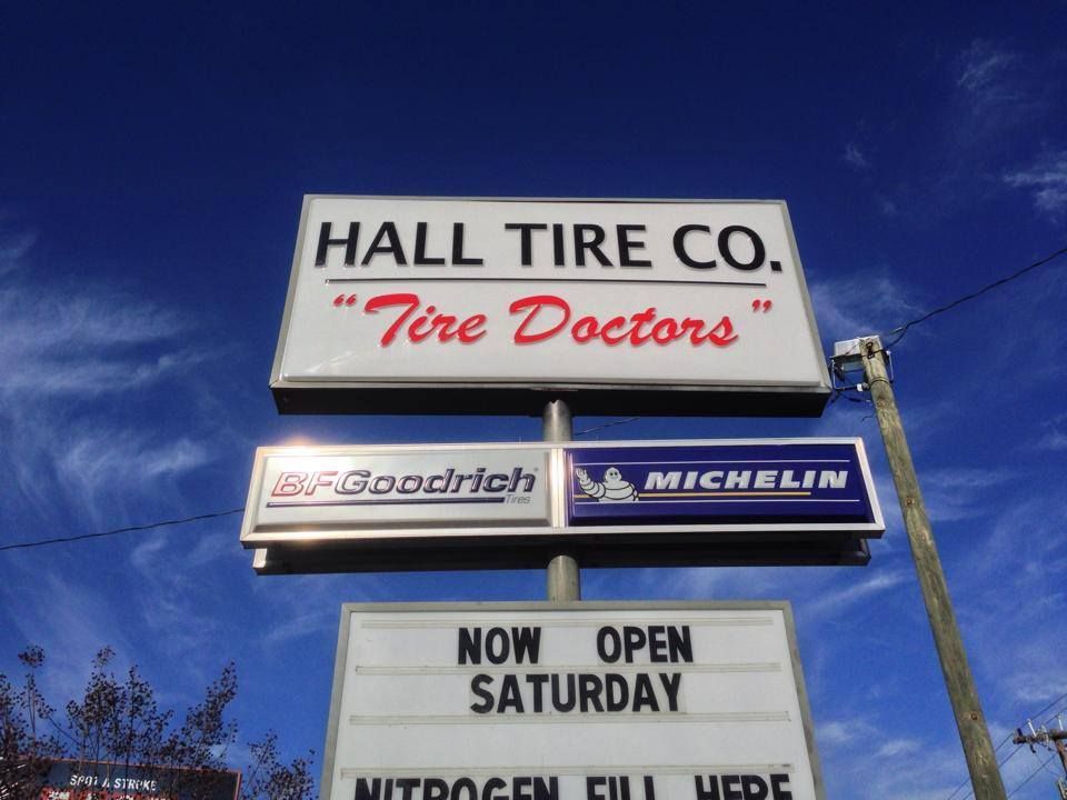 Hall Tire Sign