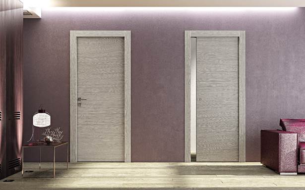 Porta in colore olmo