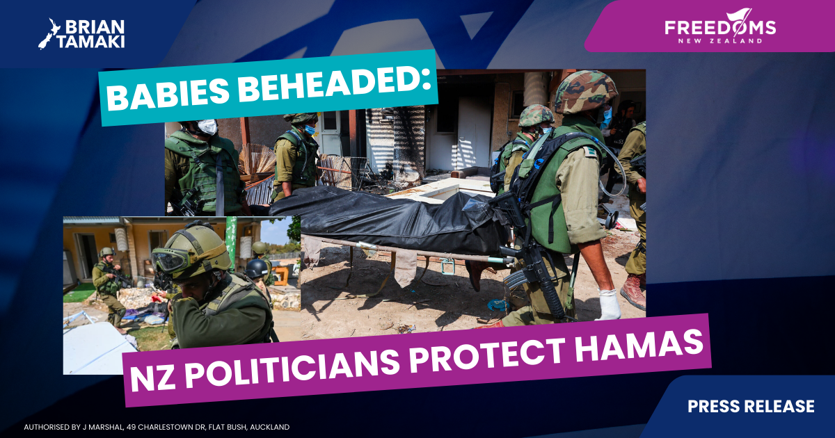Babies Beheaded: NZ Politicians protect Hamas