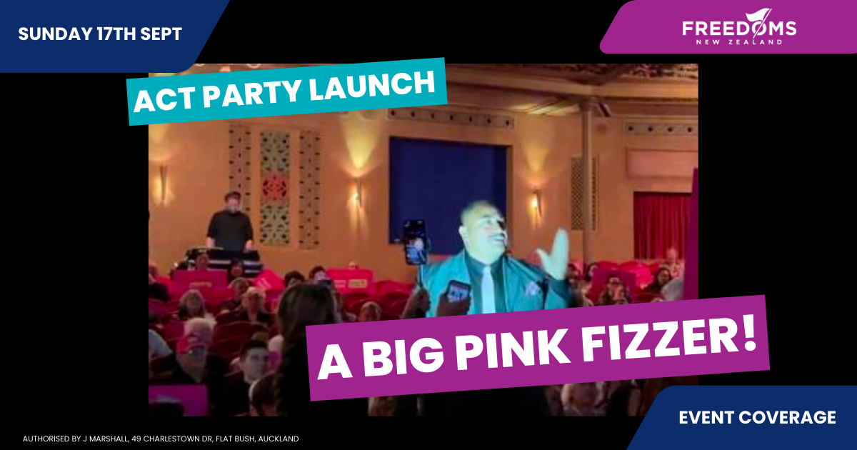 ACT Party launch a Big Pink Fizzer