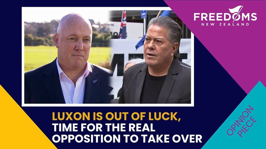 Luxon is out of luck, time for the real opposition to take over!
