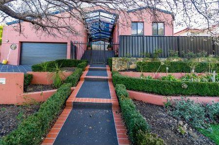 brick house and walkway