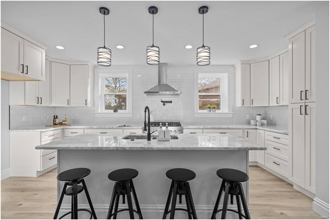 White Kitchen Design 7 — Earth City, MO — Cabinets & Granite, Inc.