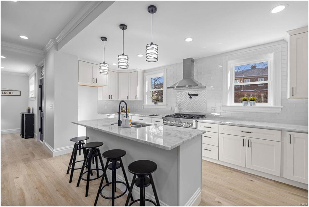 White Kitchen Design 6 — Earth City, MO — Cabinets & Granite, Inc.