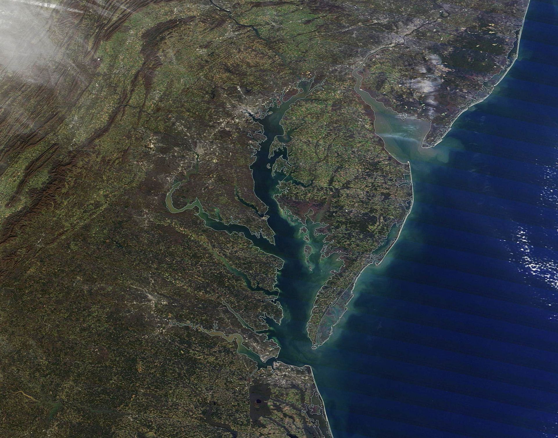 Space view of Chesapeake Bay