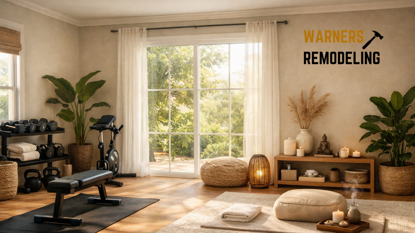 Discover how Huntsville homeowners are creating home gyms and meditation rooms to reduce stress and 