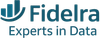 Fidelra logo: teal data chart icon and text 