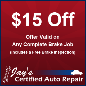 $15 Off - Any Complete Brake Job