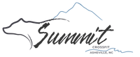 Logo featuring a bear outline with mountain, text "Summit" and "Crossfit Asheville, NC".