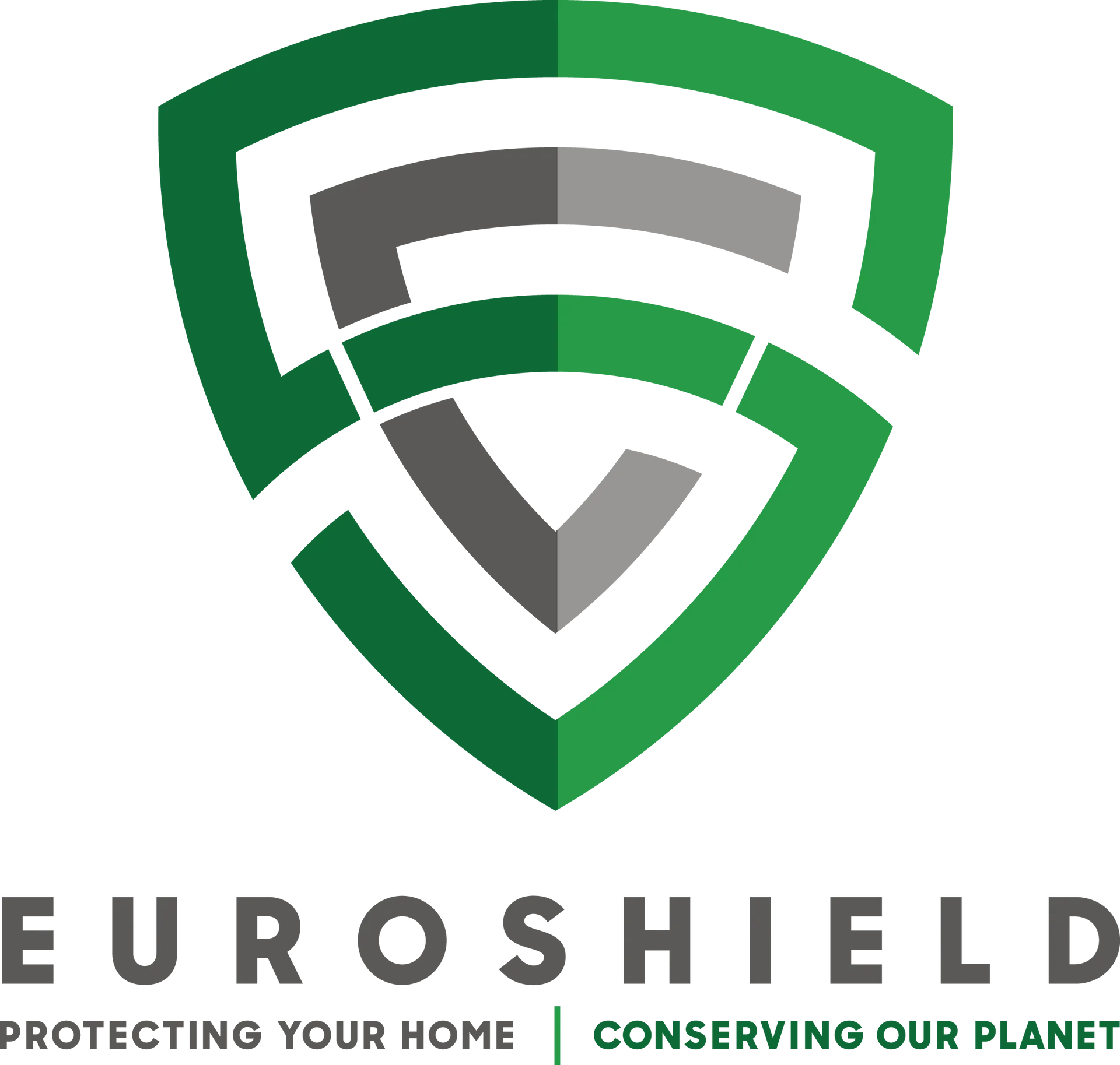 Green and gray shield logo with the word EUROSHIELD and the tagline 