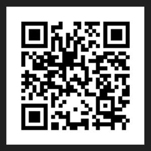 A black and white qr code on a white background