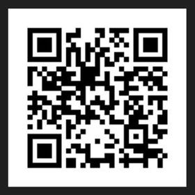 A black and white qr code on a white background