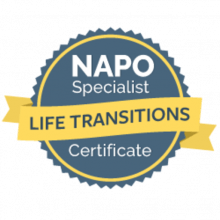Professional Organizer Life Transitions Certificate by National Association of Professional organizers and Productivity Consultants 