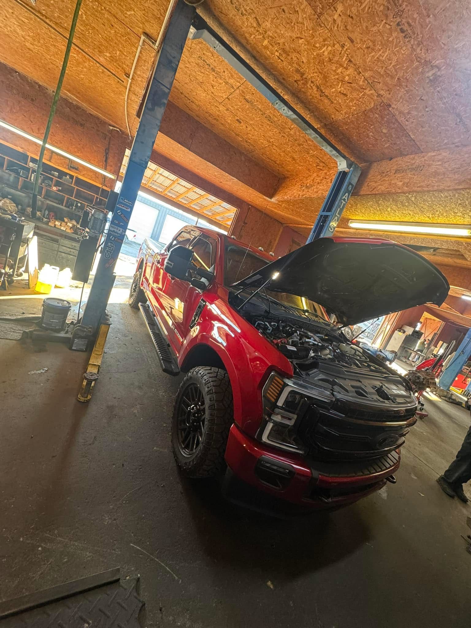 Red Ford F-250 or F-150 Pickup Truck | Brian’s Diesel Performance