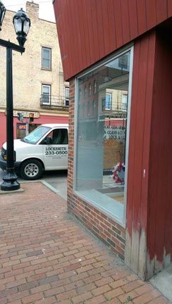 Glass Window Installed — Commercial Door and Locks in Albany County, NY