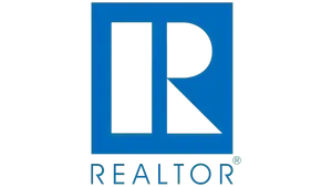 REALTOR logo: white R in a blue square with the word REALTOR below