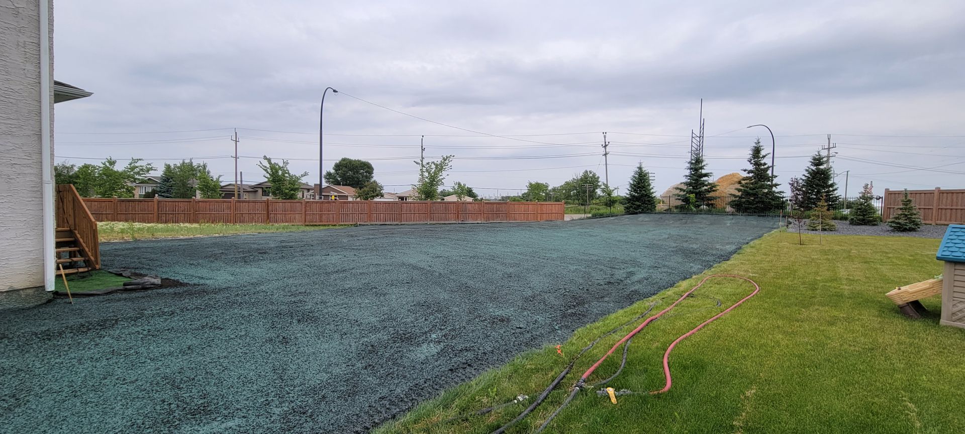 Erosion control hydroseeding project by Phoenix Organix