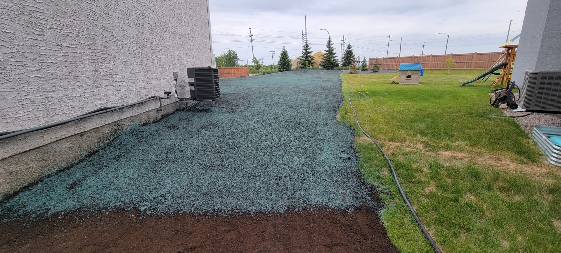 Erosion control hydroseeding project by Phoenix Organix