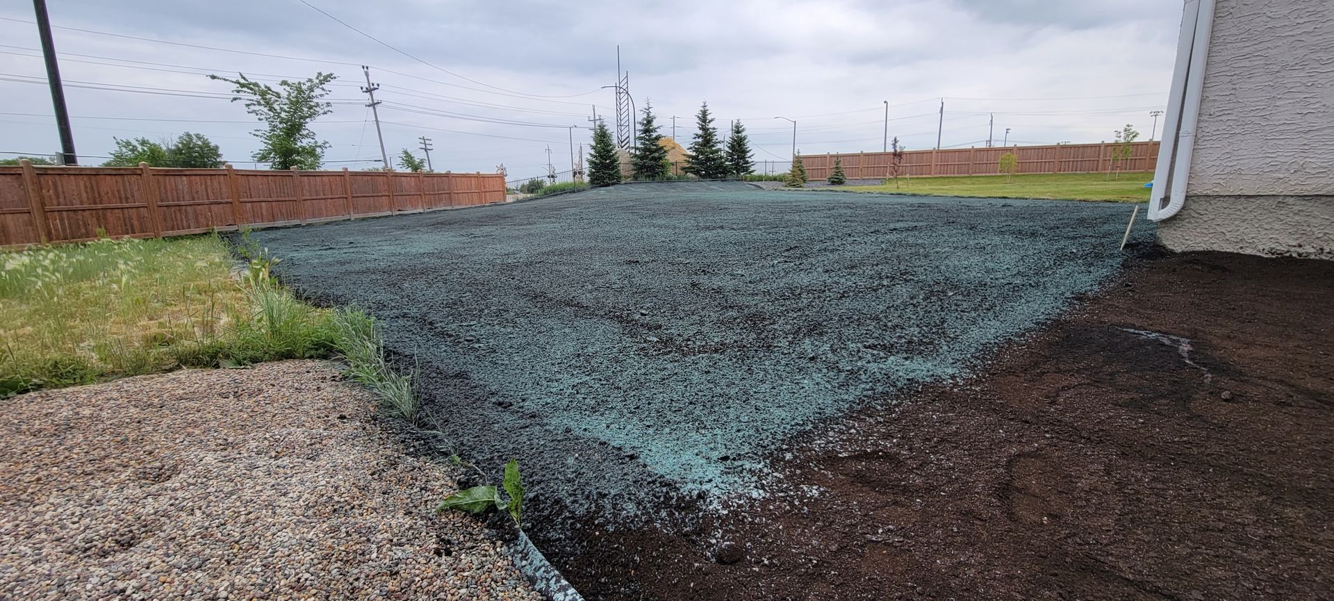 Erosion control hydroseeding project by Phoenix Organix