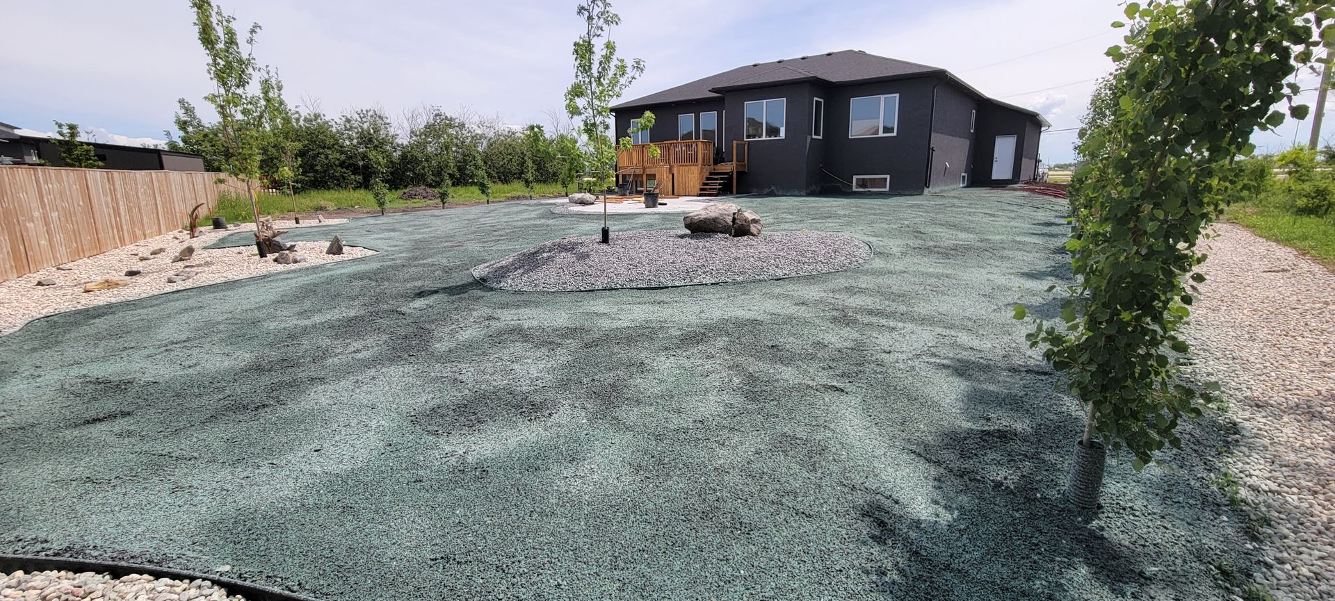 Erosion control hydroseeding project by Phoenix Organix