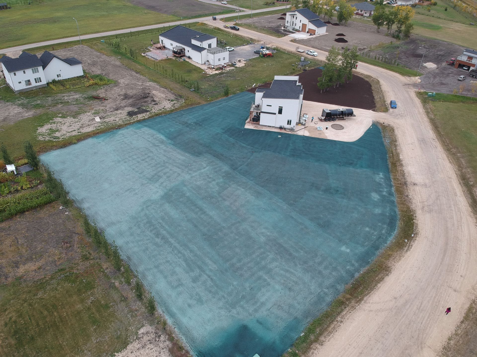 Erosion control hydroseeding project by Phoenix Organix