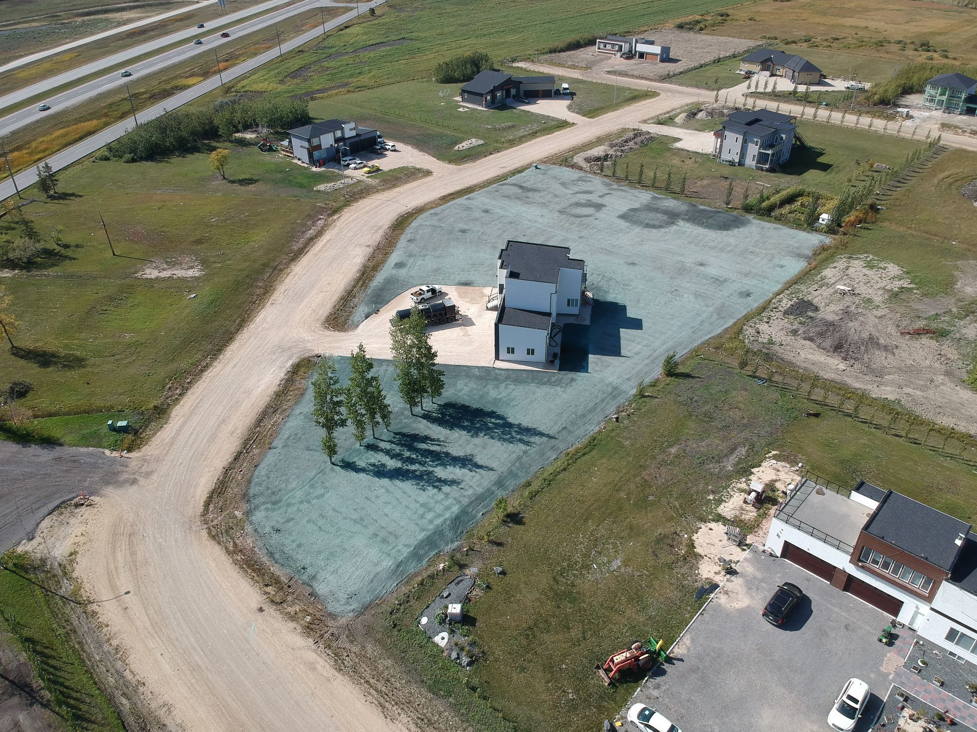 Erosion control hydroseeding project by Phoenix Organix