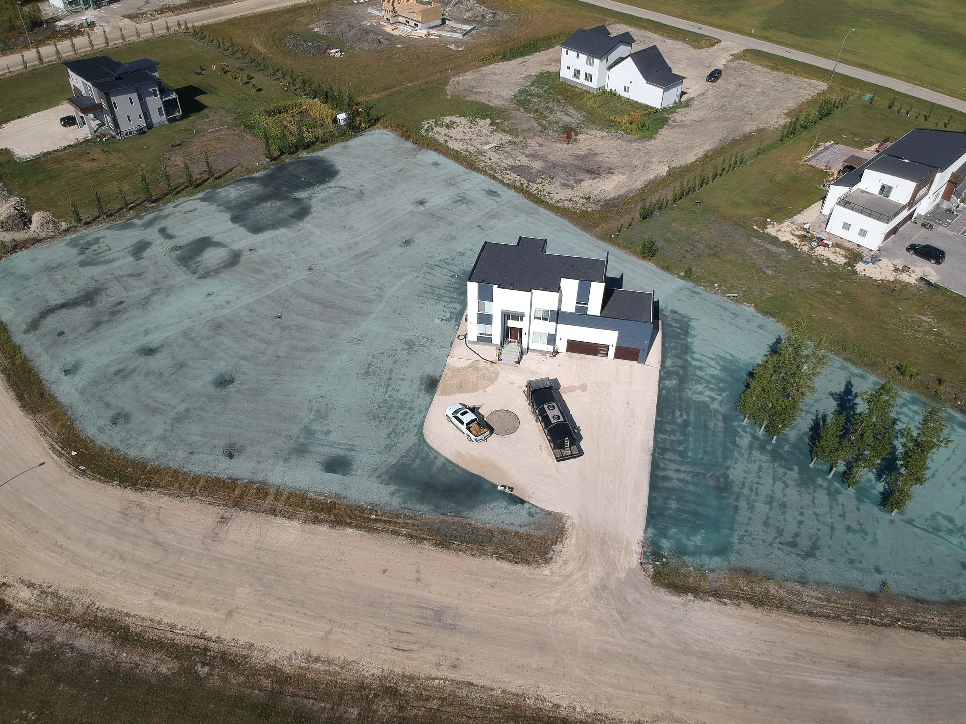 Erosion control hydroseeding project by Phoenix Organix