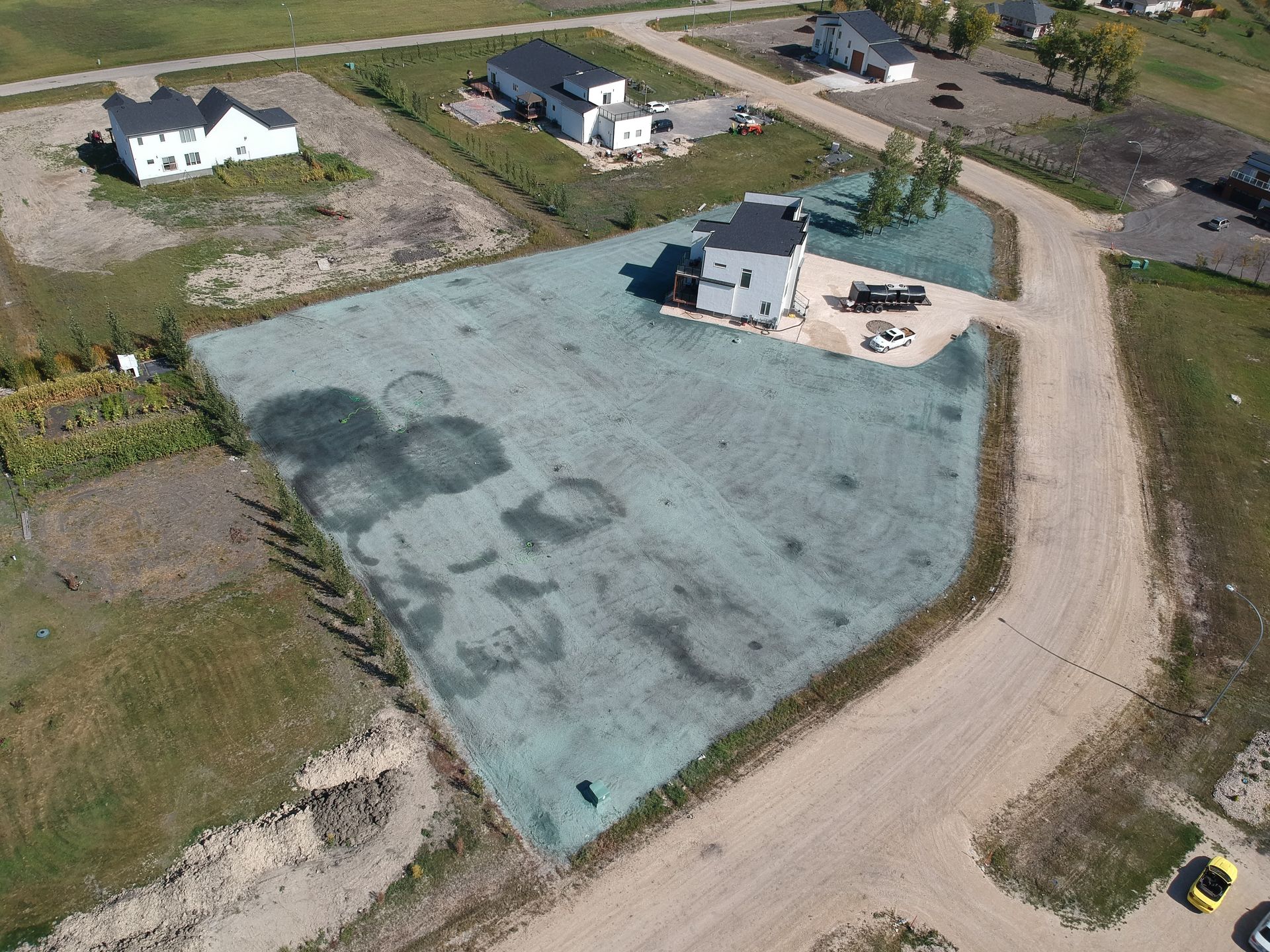 Erosion control hydroseeding project by Phoenix Organix