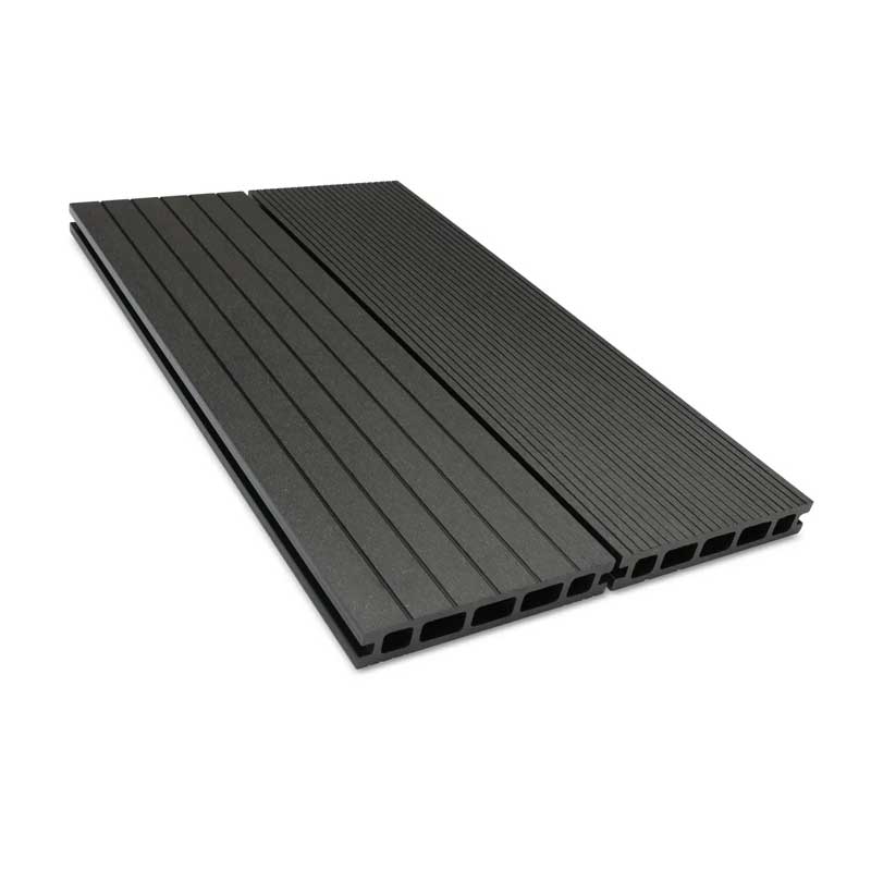 Charcoal composite decking