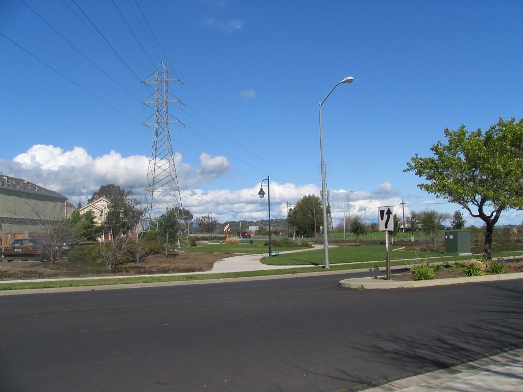 a street with a sign that says 15 on it