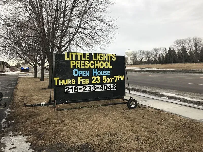 Little Lights Preschool Signage