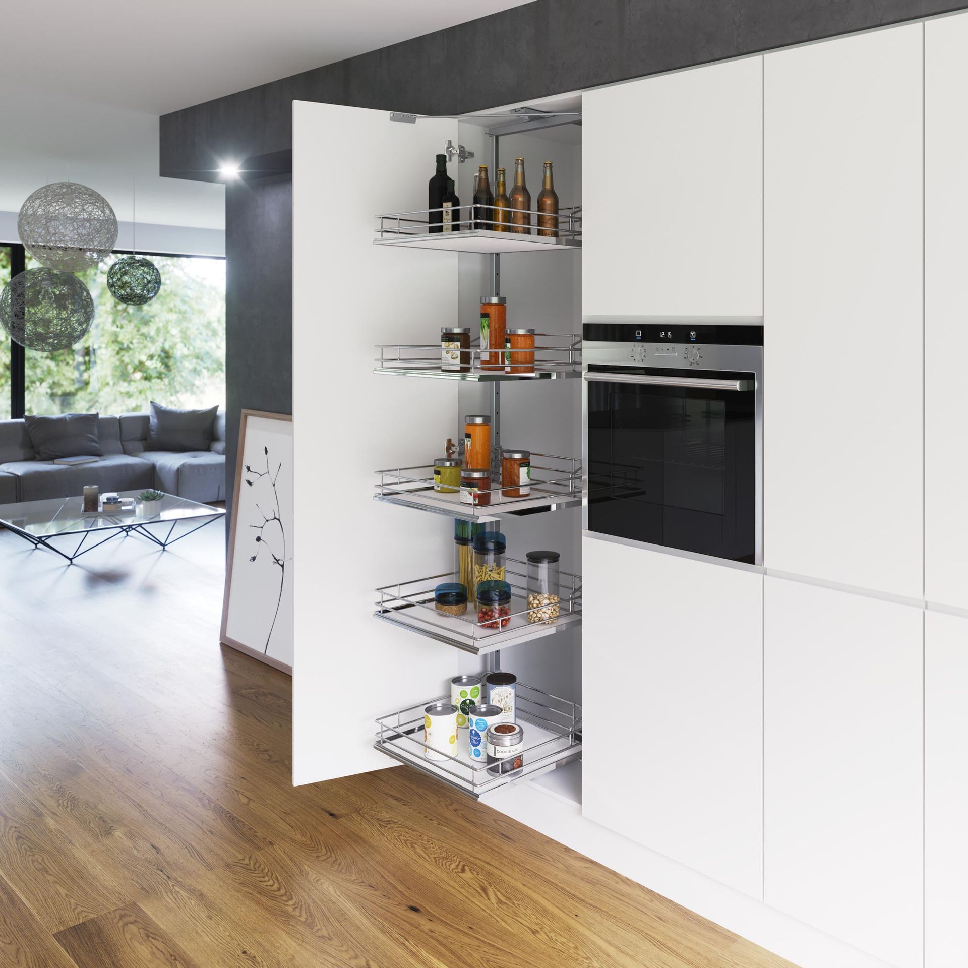 A Pantry With Bottles And Jars — Motueka, NZ — Motueka Joinery Co.