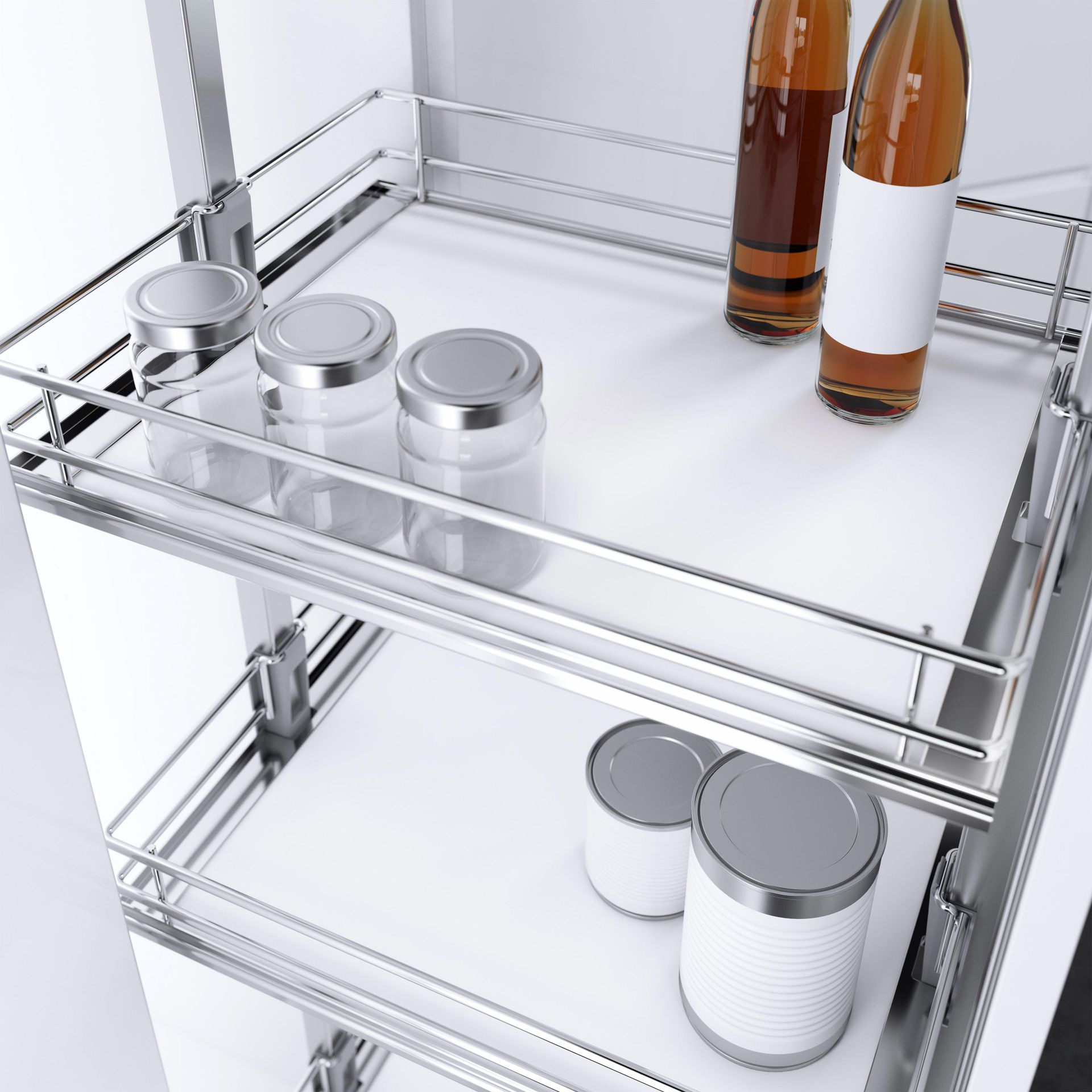 A Pantry With Bottles And Jars — Motueka, NZ — Motueka Joinery Co.